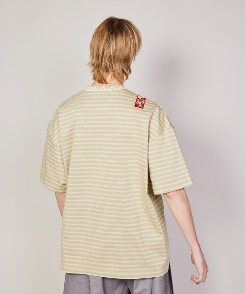 rehacer（レアセル） tシャツ : Asymmetry Border CS / アシンメトリー