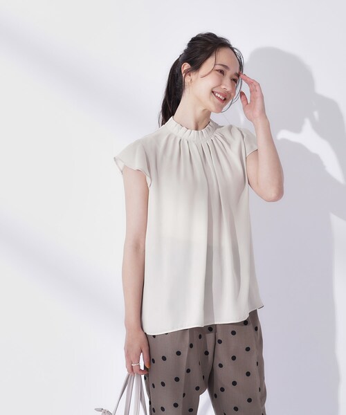 ブラウス シャツ 前開きフレンチタックシャツ レディース 前開きフレンチタックシャツ | FREDY & GLOSTER(フレディ アンド