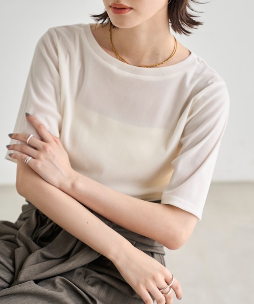 meilmada tシャツ ソフトベロアトップス レディース : ZOZOTOWN