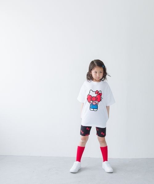 LOWRYS FARM パンツ 「HELLO KITTY」プリントサイクルパンツ