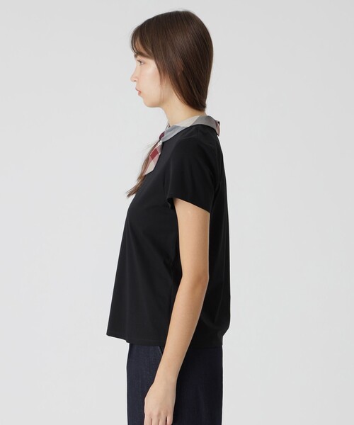 BLUE LABEL CRESTBRIDGE tシャツ プレーティング天竺ボウタイT