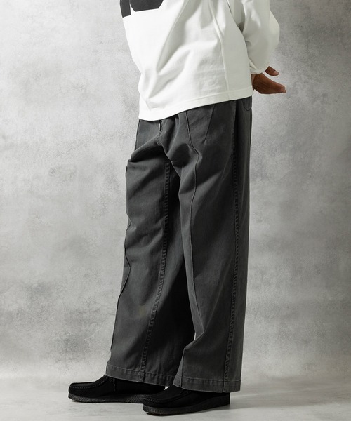 パンツ NUMBER (N)INE/ナンバーナイン VINTAGE WASH CENTER TUCK WIDE 