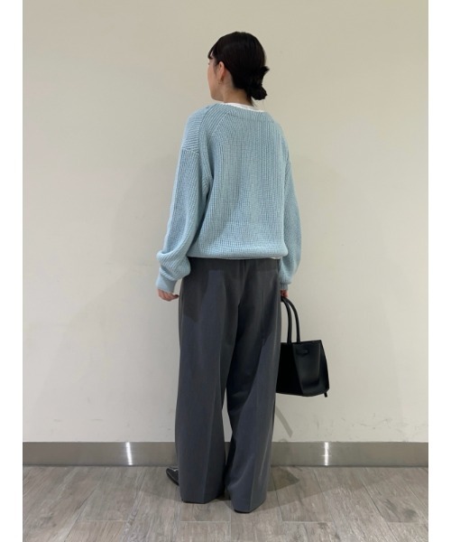 Mila Owen スラックス パンツ コンフォートタックワイドパンツ