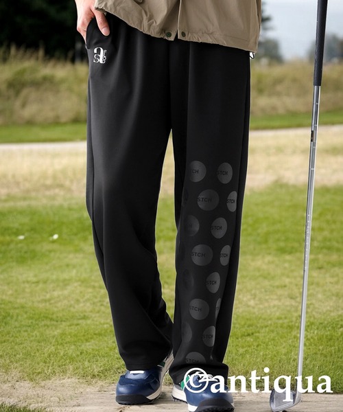 antiqua パンツ 「STCH」ドットデザインストレッチパンツ レディース