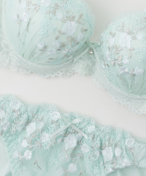 Honeys ブラジャー ショーツセット 花柄刺繍ブラセット : ZOZOTOWN