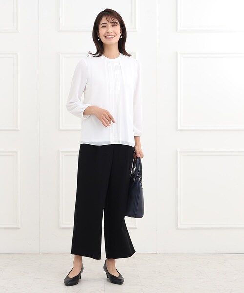 Reflect / リフレクト 【夏SALE／マシンウォッシュ可】フロントレースブラウス Reflect ブラウス シャツ 「夏SALE／マシンウォッシュ可
