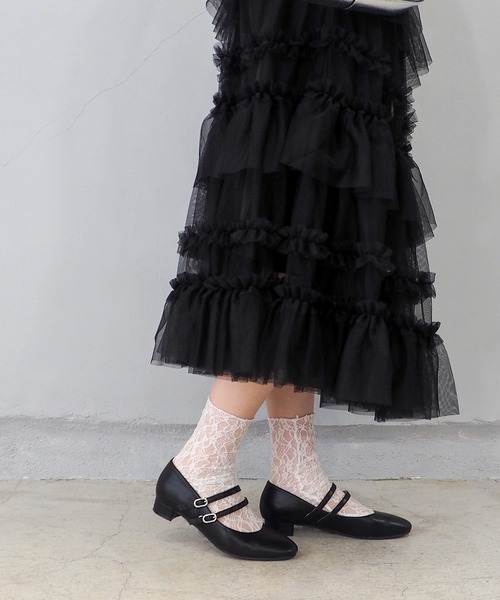 byあしながおじさん パンプス 歩きやすい クロスストラップパンプス