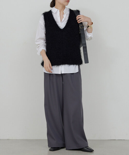 GALLARDAGALANTE パンツ イージータックワイドパンツ レディース