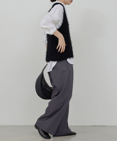 【GALLARDAGALANTE】イージー美脚パンツ　新品タグ付き GALLARDAGALANTE パンツ イージータックワイドパンツ レディース