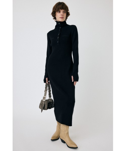 MOUSSY（マウジー） ワンピース RIB KNIT ロングドレス : ZOZOTOWN