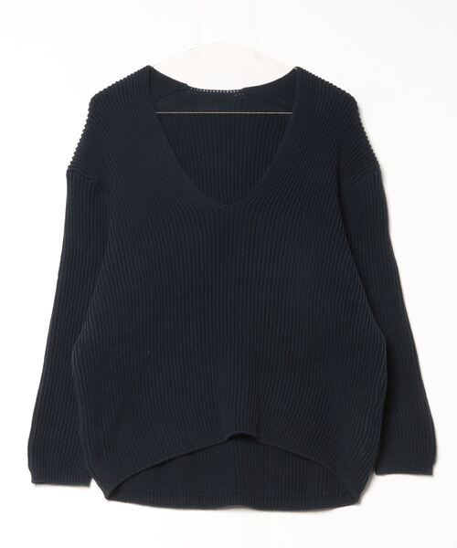 MUSE de Deuxieme Classeウールカットソーネイビー未使用
