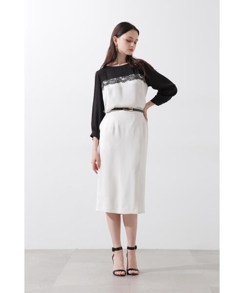 PINKY & DIANNE 長袖ブラウスとスカートセット ピンキーアンドダイアン