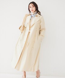 UNTITLED フーデットコート アウター トレンチコート UNTITLED（アンタイトル） トレンチコート コート ライトコットン