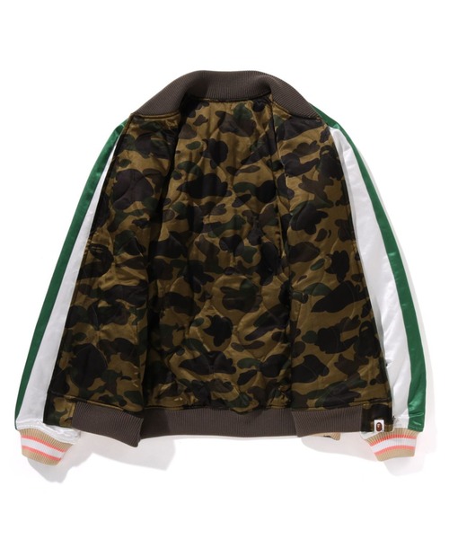 APE スカジャン レディース A BATHING APE スカジャン JAPANESE PEONY EMBROIDERY