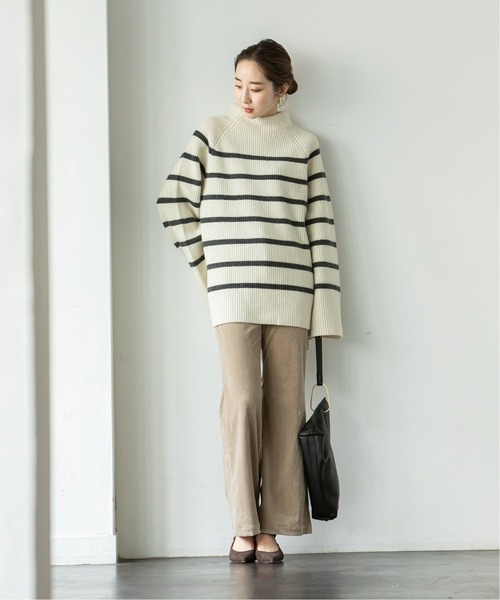 「NOBLE」 ドルマンスリーブニット FREE オフホワイト レディース_画像6