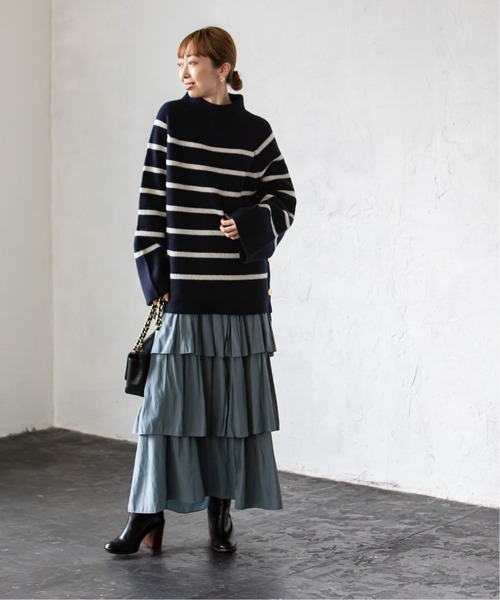 「NOBLE」 ドルマンスリーブニット FREE オフホワイト レディース_画像7