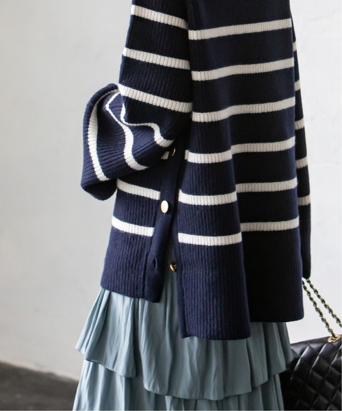 「NOBLE」 ドルマンスリーブニット FREE オフホワイト レディース_画像8