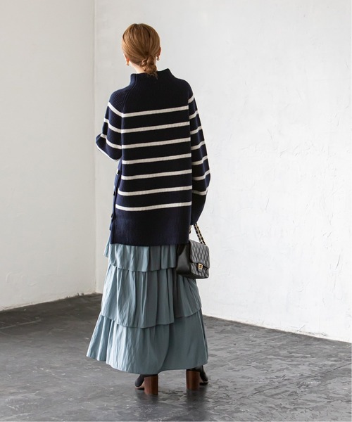 「NOBLE」 ドルマンスリーブニット FREE オフホワイト レディース_画像9