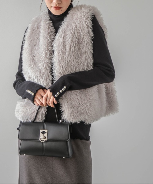 「La-gemme」 タートルネックニット フリー ベージュ レディース_画像5