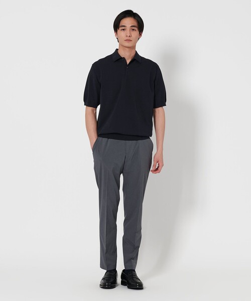 [2枚] UNITED ARROWS Cozy ニットポロ ブラック L UNITED ARROWS（ユナイテッドアローズ）の「コットン