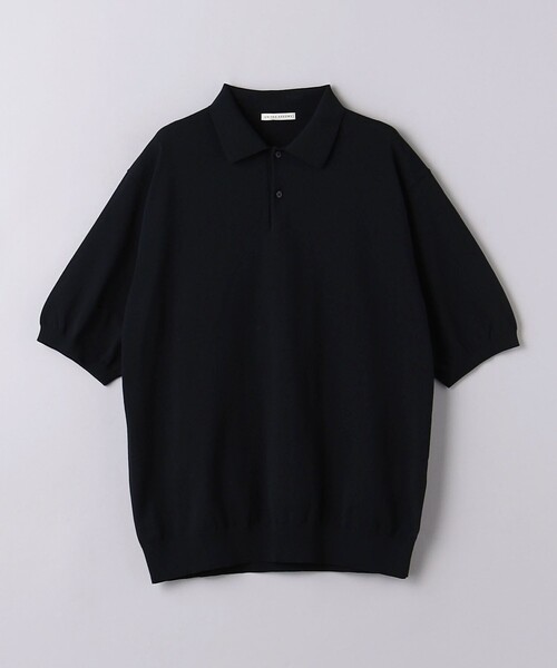 ニットポロシャツ UA COZY ーウォッシャブル・抗菌防臭ー NAVY UNITED ARROWS ポロシャツ ショートスリーブ ニットポロシャツ