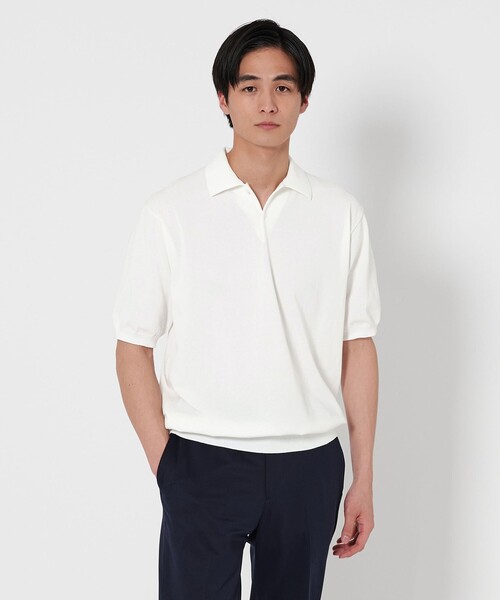 UNITED ARROWS ポロシャツ ショートスリーブ ニットポロシャツ
