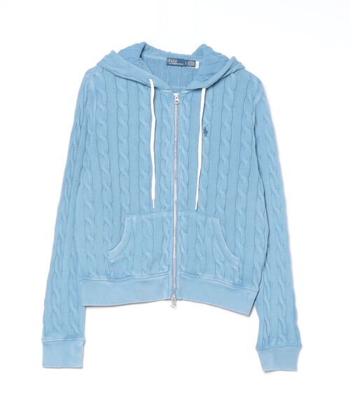 POLO RALPH LAUREN パーカー ケーブルニット コットン