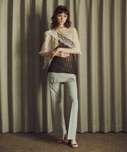 IRENENNE（アイレネ） パンツ チェックレイヤードトラウザー / Check