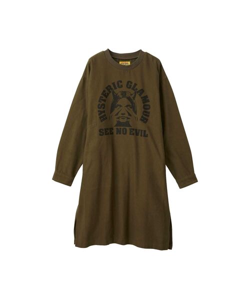 HYSTERIC ワンピース HYSTERIC GLAMOUR 「HYSTERIC GLAMOUR」 長袖ワンピース FREE