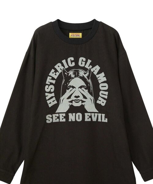 HYSTERIC GLAMOUR 「HYSTERIC GLAMOUR」 長袖ワンピース FREE