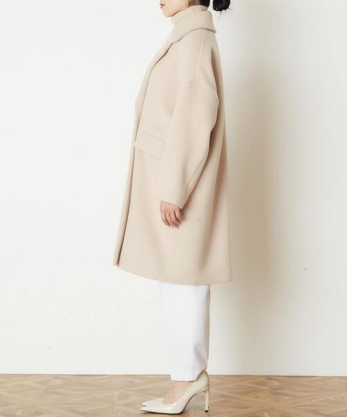 「TIARA」 チェスターコート FREE ブラック レディース_画像4