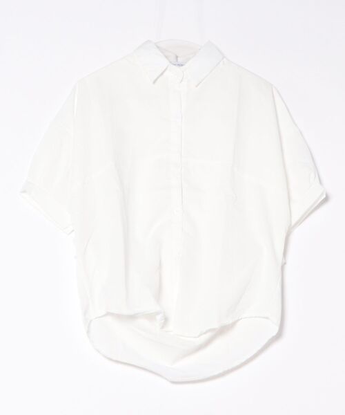 BLANC 半袖トップス セール】フロントジップ半袖コンパクトニットトップス（Tシャツ