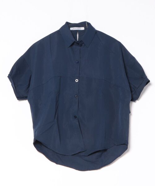 BLANC FICELLE ブラウス シャツ ドロップショルダー サイド 
