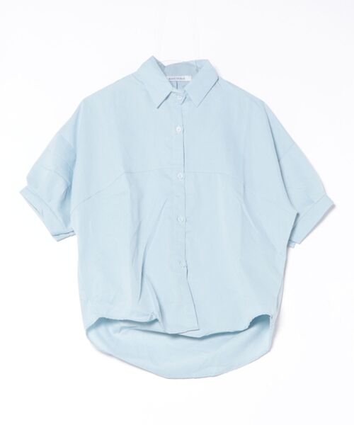BLANC FICELLE ブラウス シャツ ドロップショルダー サイド