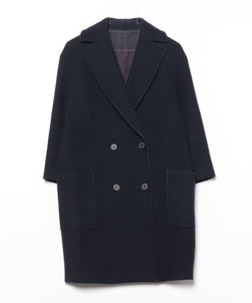 DRESSTERIOR ステンカラーコート　ロングコート 36 ドレステリア DRESSTERIOR（ドレステリア） ステンカラーコート 36 ダークネイビー