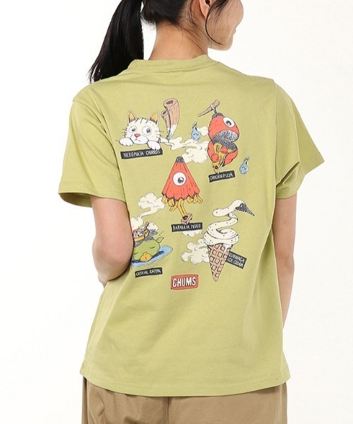 CHUMS tシャツ CHUMS/チャムス 半袖Tシャツ バックプリント 虫よ