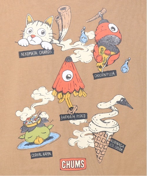 CHUMS（チャムス） tシャツ 半袖Tシャツ バックプリント 虫よけ CH01