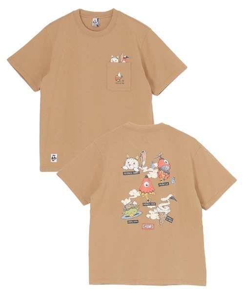 CHUMS tシャツ CHUMS/チャムス 半袖Tシャツ バックプリント 虫よ
