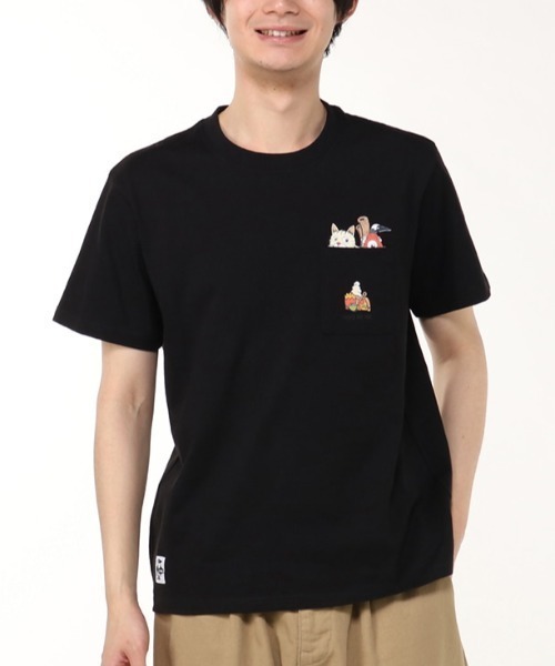 未使用品　タグ付き　チャムス　CHUMS プリントシャツ　半袖シャツ CHUMS tシャツ CHUMS/チャムス 半袖Tシャツ バックプリント 虫よ