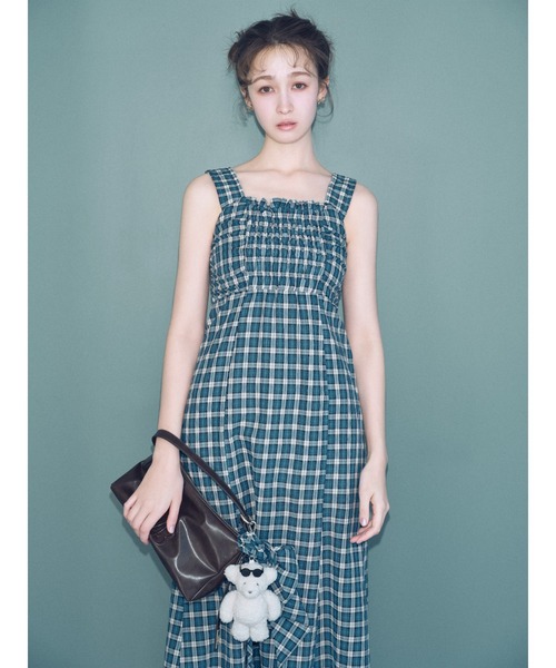 LILY BROWN チェック柄キャミワンピース LILY BROWN ワンピース チェック柄キャミワンピース : ZOZOTOWN