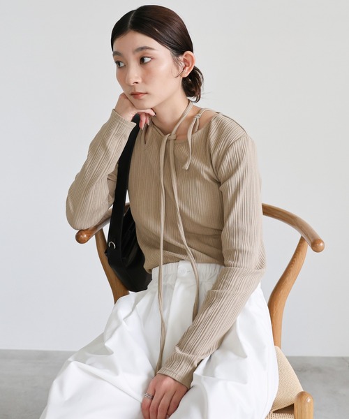 select MOCA（セレクトモカ） tシャツ チョーカーリブトップス