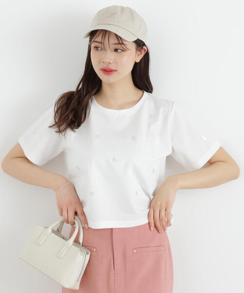 PROPORTION BODY DRESSING tシャツ スパンコール付きカットソー