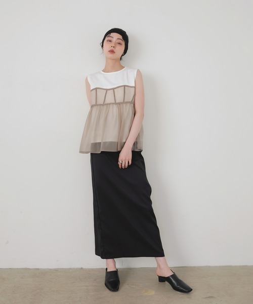 LIAN スカート リネンタッチナロースカート : ZOZOTOWN Yahoo!店