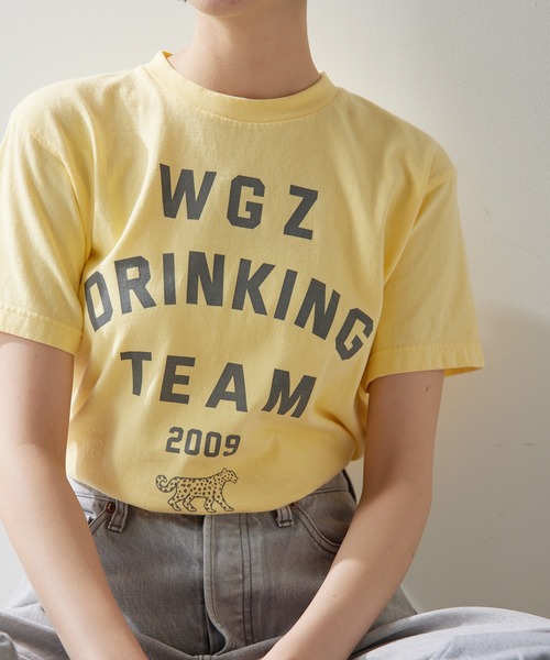 【送料無料】 Whim Gazette tシャツ DRINKING TEE レディース : ZOZOTOWN トップス