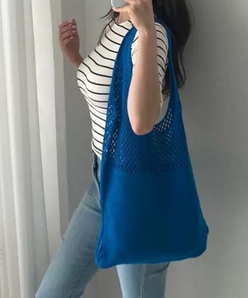 編みニット トートバッグ ショルダーバッグ 4062205 23awbacn1003p01.jpg