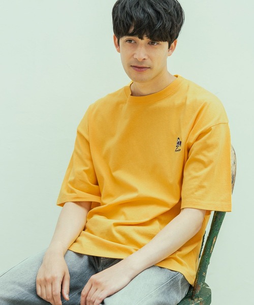 エルメス　tシャツ Lサイズ　黄色　刺繍　楽器　バイオリン　希少 LAKOLE（ラコレ） tシャツ オバケ刺繍半袖T / 450910 メンズ