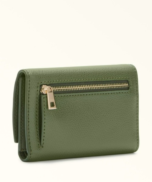 FURLA* フルラ 1927 M コンパクトウォレット 財布 無地 送関込 FURLA フルラ 長財布 二つ折り 小銭入れ レース レザー リボン