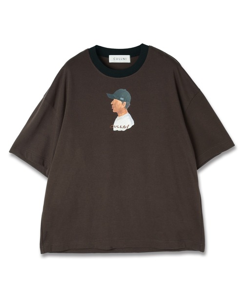CULLNI × LITTLE FUNNY FACE Tシャツ サイズ1 CULLNI tシャツ × LITTLE FUNNY FACE 「 Hat On I 」Logo