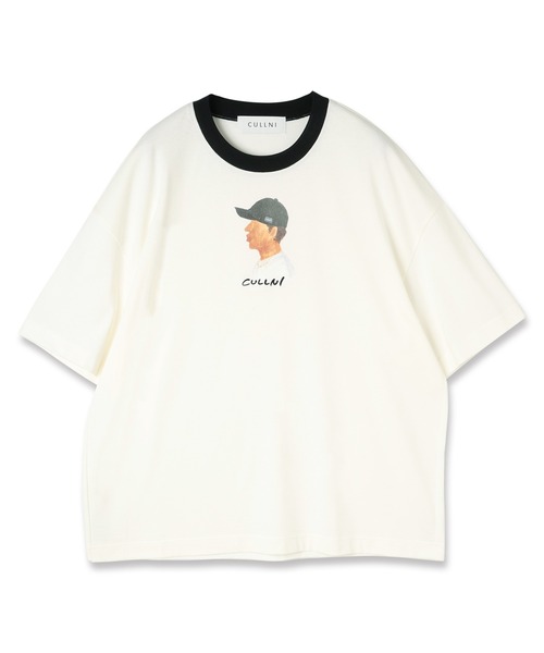 CULLNI × LITTLE FUNNY FACE Tシャツ サイズ1 CULLNI tシャツ × LITTLE FUNNY FACE 「 Hat On I 」Logo