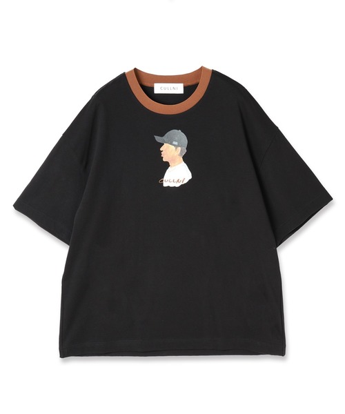 CULLNI × LITTLE FUNNY FACE Tシャツ サイズ1 CULLNI tシャツ × LITTLE FUNNY FACE 「 Hat On I 」Logo